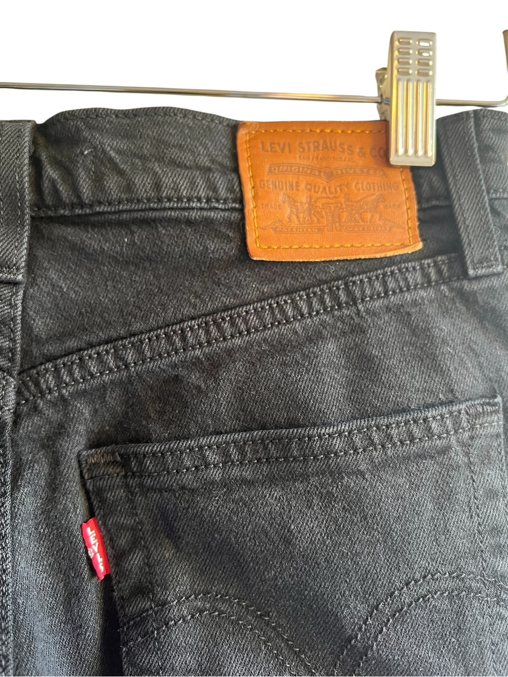 Levi’s Ribcage Straight button fly black jeans size 26 excellent condition - Picture 11 of 15